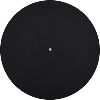 Plattenspieler-Matte für Viny-Plattenspieler, 3 mm, für statische Reduzierung und klarere Klangqualität, 30,5 cm, Schwarz