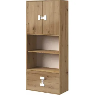 Kaiser Möbel Kinderschränke Jugendzimmer Kinderzimmer Regal 80/191/40 cm INDEX Eiche