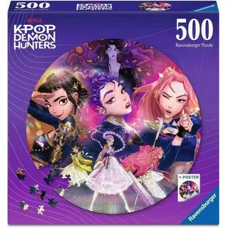 Ravensburger Puzzle - KPop Demon Hunters - for the Fans! - 500 Teile Rundpuzzle für Erwachsene und Kinder ab 14 Jahren