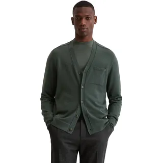 Marc O'Polo Marc OPolo Strickjacke regular fit aus weicher Merinowolle, mangrove,