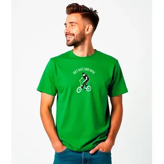 Kruskis Get Out And Bmx Kurzarm-t-shirt - Green - S