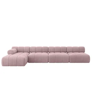 altdecor Ecksofa modulares Sofa Razon-L3 - 380x160x70 cm Rosa Cord