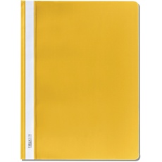 Original Falken Plastik-Schnellhefter. Aus PP-Folie für DIN A4 kaufmännische Heftung gelb Hefter ideal für Büro und Schule