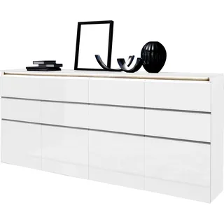 Home Affaire Highboard 240 x 105 x 40 cm Weiß hochglanz
