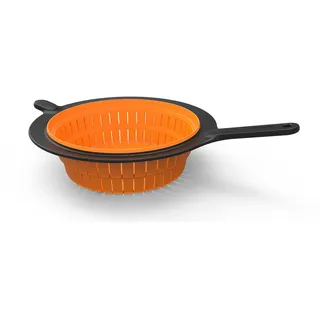 Fiskars Functionalform Strainer Sieb - Black / Orange - One Size
