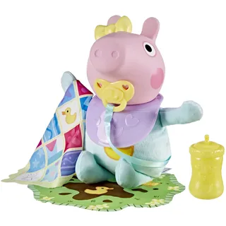 Hasbro Grunz und Kuschel Evie interaktive Babypuppe 28 cm