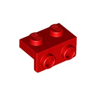 LEGO: 20x Winkelplatte Rot 1x2 / 1x2 - Rot