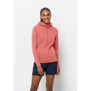 Jack Wolfskin Modesto Hooded JKT Women Fleecejacke, Faded Rose, XS