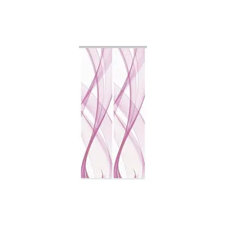 Vision PACOLIA Schiebegardine Paneelwagen 60 x 260 cm Grau/Pink/Rosa 2 Stk.