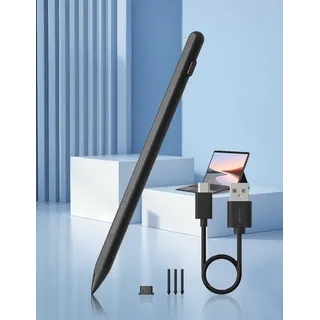 Surface Pen - Surface Stift für Surface Pro 11/10/9/8/X/7/6/5/4, Surface Go/Laptop/Studio/Book, mit Palm Rejection und wiederaufladbar, 4096 Druckempfindlichkeit und magnetischer Anziehung