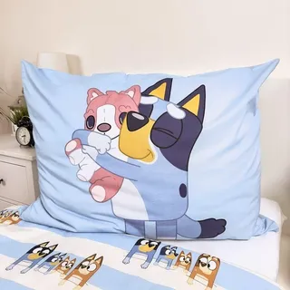 Jerry Fabrics Bluey Wende-Bettwäsche Mehrfarbig 140 x 200 cm + 70 x 90 cm