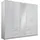 Drehtürenschrank Freiburg 225 x 210 x 58 cm Weiß