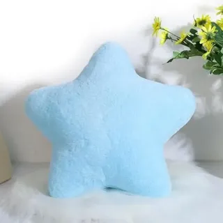 champracer Kuschelkissen Kinder Sternkissen Plüsch Kissen Dekokissen für kuschelecke kinderzimmer, Weiche Flauschige Sternform Zierkissen Sofakisse für Heimdekoration (Blau,30 cm)