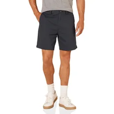 Amazon Essentials Herren Shorts, Klassischer Schnitt, 18 cm, Marineblau, 31W