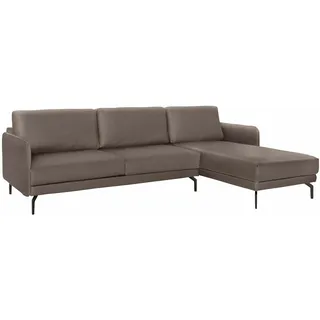 Creation BY ROLF BENZ Ecksofa »CR.450, Designecksofa, Polsterecke, L-Form«, Armlehne sehr schmal, Breite 234 cm, Alugussfüße in umbragrau, beige