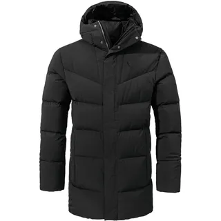 Schöffel Down Coat Style Cers MNS, winddichte Daunenjacke mit 4-Wege-Stretch, legerer Kurzmantel mit hoher Wärmeleistung, leichte Winterjacke, black, 56