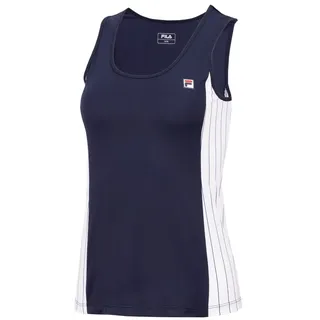 Fila Tennis-Tank Top Nina (100% Polyester) navyblau/weiss Damen