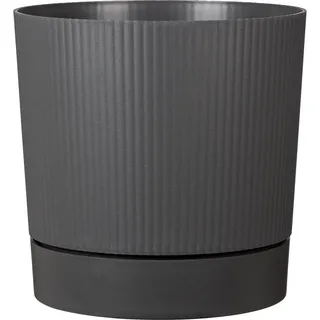 Scheurich Pflanztopf Lino+ Ø 46,7 cm x 46 cm Metallic Grey