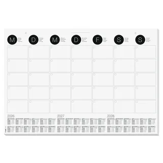Sigel H6550 Terminplaner A2 Wandkalender Monatsübersicht,