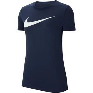 Nike Damen W Nk Df Park20 Tee Hbr T-Shirt, Obsidian/White, M