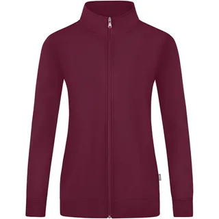 Jako Damen Sweatjacke Doubletex, Farbe:maroon, Größe:46 - Rot