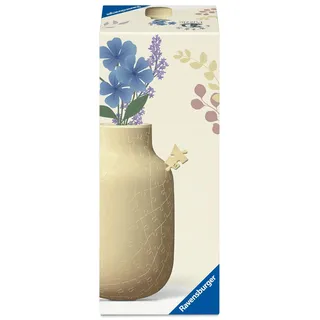 Ravensburger 3D Puzzle Vase Butter-Yellow mit integriertem Wasserbehälter - für echte oder künstliche Blumen - Home Deco
