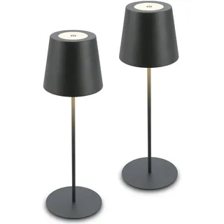 Briloner Tischlampe Anthrazit 2 St.