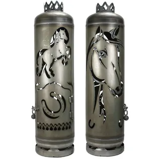 Pferd Feuerschale Feuerstelle Feuertonne Feuersäule Gartenfeuer