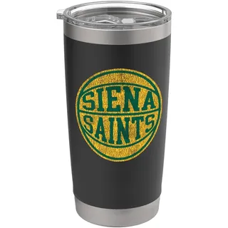 Siena College Distressed Vintage 70s Basketball 2-Color Doppelwandiger Edelstahl-Thermobecher