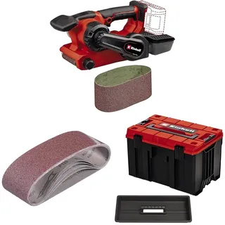 Einhell Professional Akku-Bandschleifer TP-BS 18/457 Li BL-Solo Power X-Change (18 V, Li-Ion, Brushless-Motor, inkl. 9x P80 Schleifband 457x75 mm, ohne Akku & Ladegerät, inkl. E-Case)
