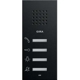 Wohnungsstation AP 1250 005 schwarz matt