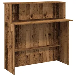vidaXL Empfangstheke Altholz-Optik 100x50x103,5 cm Holzwerkstoff - Braun