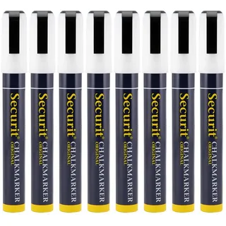Securit Kreidemarker 8 St. 2-6 mm Weiß