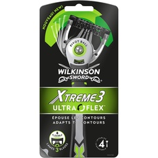 Wilkinson Sword Xtreme 3 Ultra Flex Einwegrasierer für Männer, 4 Stück