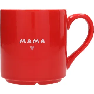 DEPESCHE Lieblingsbecher Henkeltasse 0,3 l Rot 2 St.