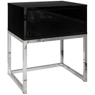 lookway Nachtschrank Blanco Glamour 45 x 53 x 36,6 cm Schwarz