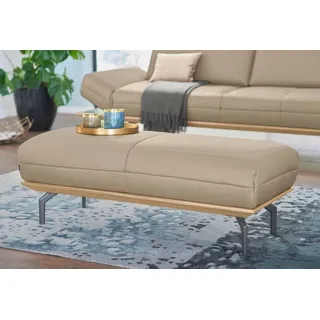 creation by rolf benz Creation BY ROLF BENZ, Polsterhocker »CR.420, Designhocker, Sitzhocker« in 2 Bezugsqualitäten, Holzrahmen in Eiche Natur oder Nussbaum,