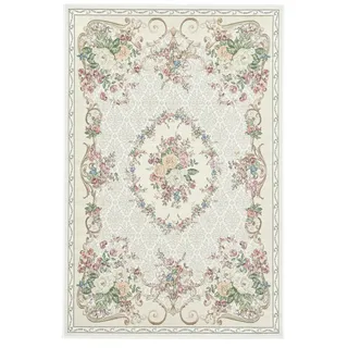 THEKO »Flomi Floral« rechteckig 3 mm Höhe gewebt, Blumen Design, ideal im Wohnzimmer & Schlafzimmer,