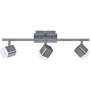 Trio Reality Leuchten LED-Strahler Roubaix Alu, Eisen, Stahl & Metall Silber Nickel matt