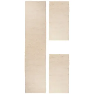 THEKO Hadj Uni Bettumrandung 25 x 0 cm Beige/Weiß
