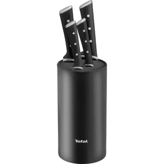 Tefal Ice Force Messerset 4-tlg. + Block K2325S75 - Schwarz, Silber