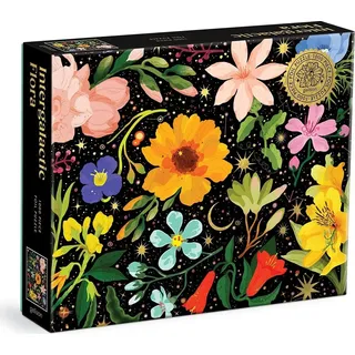 GALISON Metallic Puzzle Intergalaktische Blumen 1000 Teile