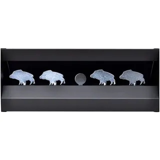 vidaXL Magnetischer Kugelfangkasten 4 + 1 Ziele Wildschwein-Design - Blau