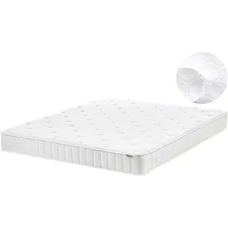 Beliani Taschenfederkernmatratze 160 x 200 cm H2/H4