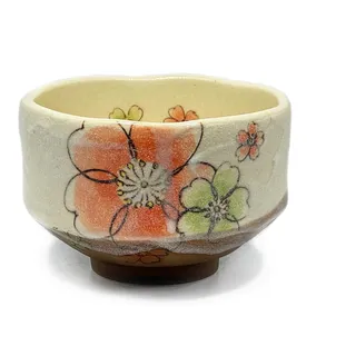 aquanaut Mino Ware Matcha-Schale, Chawan Moderne Sakura, Durchmesser 9 cm, hergestellt in Japan