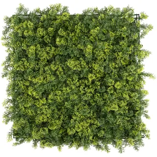 Kunstpflanze "Pflanzenwand, 50x50cm", grün (moos, grün), B:50cm H:50cm, Kunststoff, PRIMAFLOR-IDEEN IN TEXTIL, Kunstpflanzen, Kunstpflanze, Wanddeko, realistische Optik, In- und Outdoor geeignet, UV-beständig