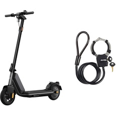 NIU KQi1 Pro Faltbarer E-Scooter mit Straßenzulassung (20km/h & Master Lock Kabelschloss mit Schlüssel, 1 m, Ideal für Scooter Roller, Fahrrad, Kinderwagen, Sportausrüstung