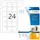 Herma QR Code Etiketten 9642 Weiß 40 40 25 600 St