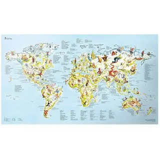 Awesome Maps Golfkarte Beste Plätze Der Welt - One Size