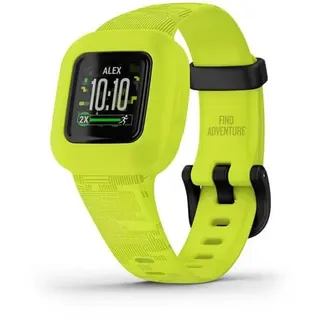 Garmin Vivofit jr. 3 BT 20 mm Kunststoffgehäuse grün Sportarmband grün One Size